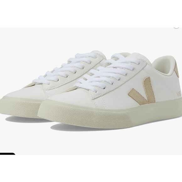 EUC Veja Campo Leather - Size 7 - White / Almond - Picture 1 of 5